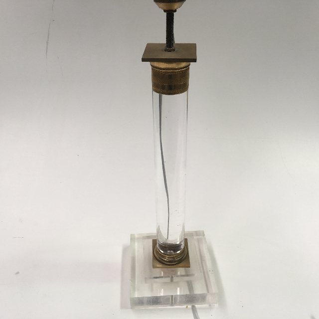 LAMP, Base (Table) - Contemp Acrylic Glass and Brass